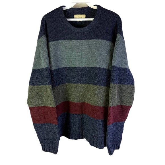 American Eagle Outfitters Other - Vintage Y2K American Eagle Lambswool Color Block Sweater Grunge